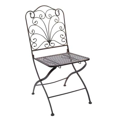 Image of Wrought Iron Folding Chair